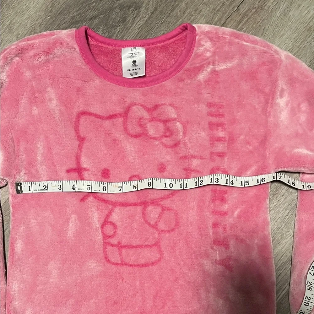 Hello Kitty Vibrant Pink Fleece Shirt - Picture 4 of 6
